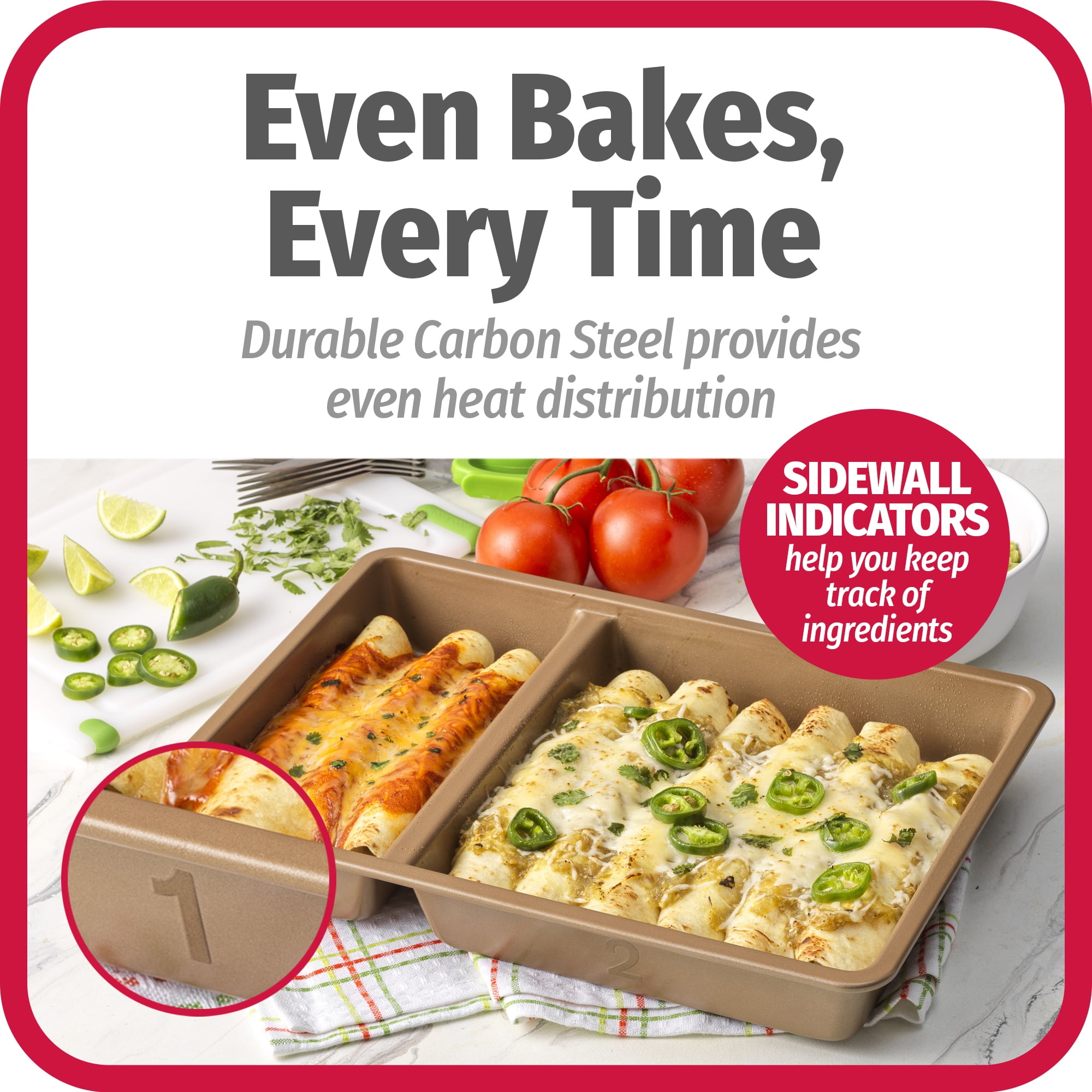 The GoodCook BestBake MultiMeal 2-Compartment Pan Is Perfect for Making  Multiple Recipes at Once - GoodCook