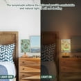 thumbnail image 5 of Sloth with Leaves Bedside Table Lamp LED Warm Lights with USB Charging Port Retro Cylinder Desk Lamps, 5 of 7