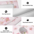 thumbnail image 6 of Pink Floral Outdoor Rug for Patio/Deck/Porch, Non-Slip Large Area Rug 4 x 6 Ft, Modern Farmhouse Aesthetic Shabby Chic Flower Indoor Outdoor Rugs Washable Area Rugs, Camping Rug Carpet Runner, 6 of 8