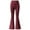 Wine, variant on WhouRiu Little Girls' Pants Stretch Waist Slim Fit Flare Trousers Child Tight Legging Casual Pants Black,Sizes 5-6