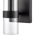 thumbnail image 6 of Modern Farmhouse Glass Cylinder Wall Sconce 1-Light Black Bathroom Vanity Light, 6 of 8