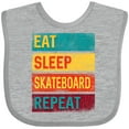 thumbnail image 3 of Inktastic Skateboarding Eat Sleep Skateboard Repeat Boys or Girls Baby Bib, 3 of 4