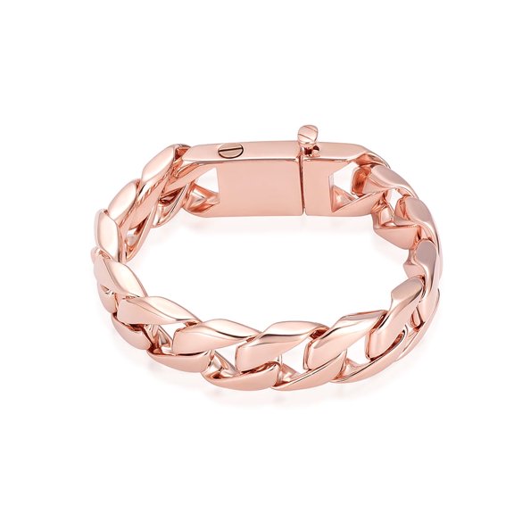 Women Men Stainless Steel Cuban Chain Link Bracelet Cremation Jewelry for Ashes Holder Memorial Jewelry