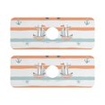 thumbnail image 7 of Yayeee Faucet Mat for Kitchen Sink 14.7" Diatomite Long Splash Guard Pad, Orange Nautical Pattern, 2 Pack, 7 of 7