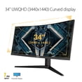 thumbnail image 2 of ASUS TUF VG34VQL1B 34" 3440x1440 UWQHD 1ms 165Hz Curved Desktop Monitor, 2 of 5