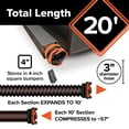 thumbnail image 5 of Camco RhinoEXTREME 20 Ft Sewer Hose Kit with 360 Degree Swivel Wye Fitting, 5 of 9