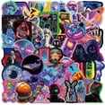 thumbnail image 1 of Pegatinas Cyberpunk Neon, 50 unidades, para ordenador portátil, teléfono, iPad, agua, 1 of 2