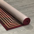 thumbnail image 6 of Ottomanson Machine Washable Non-Slip Rubberback Border 5x7 Indoor Area Rug, 5' x 6'6", Red, 6 of 9