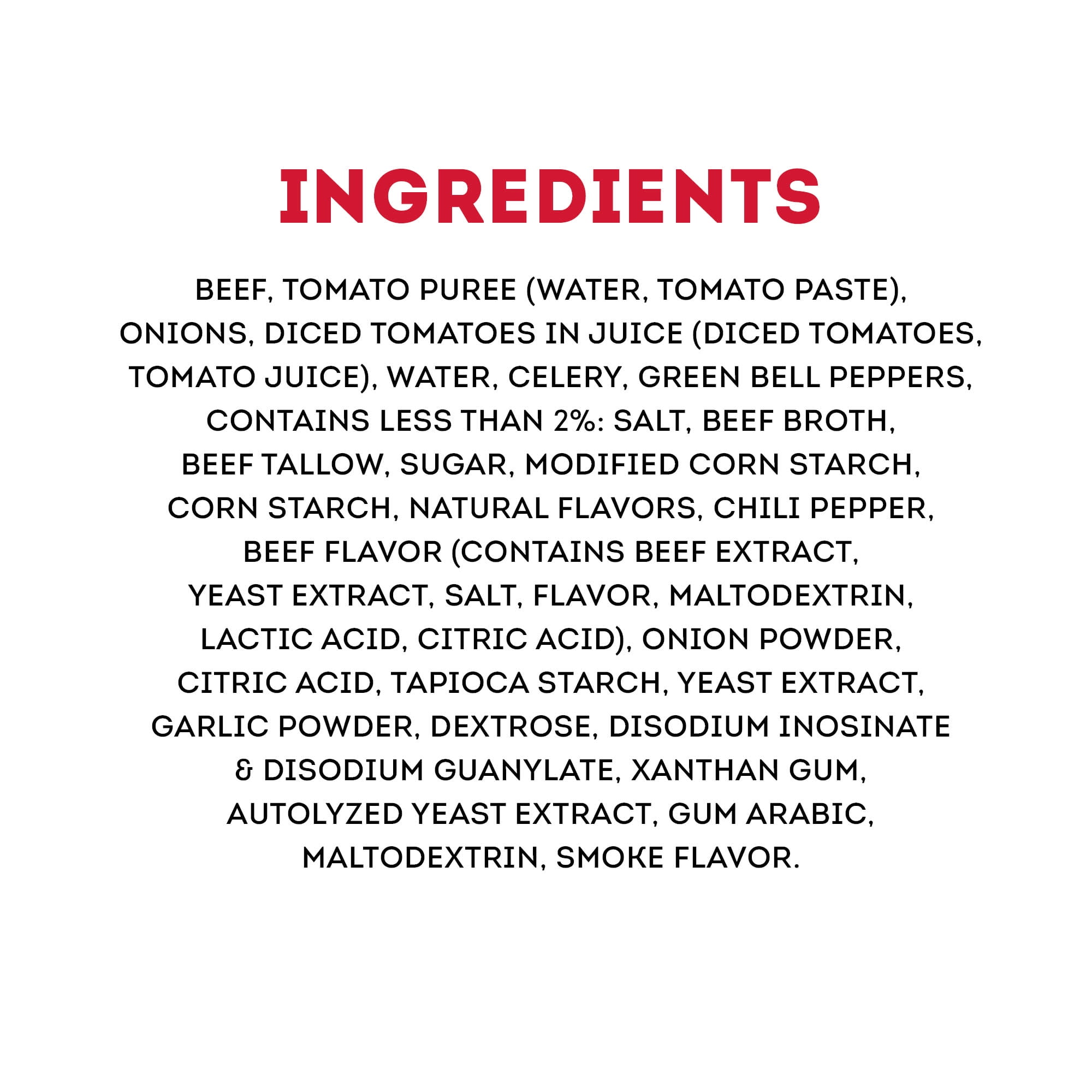 Wendy's Chili No Beans, 33g Protein Per Serving, Canned Chili, 15 oz. Can