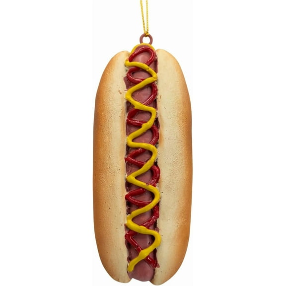 Hotdog Christmas Tree Ballpark Food Ornament