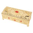 thumbnail image 1 of Metal Jewelry Box, Large Capacity Small Treasure Chest Case Durable Alloy  For Earrings, 1 of 8
