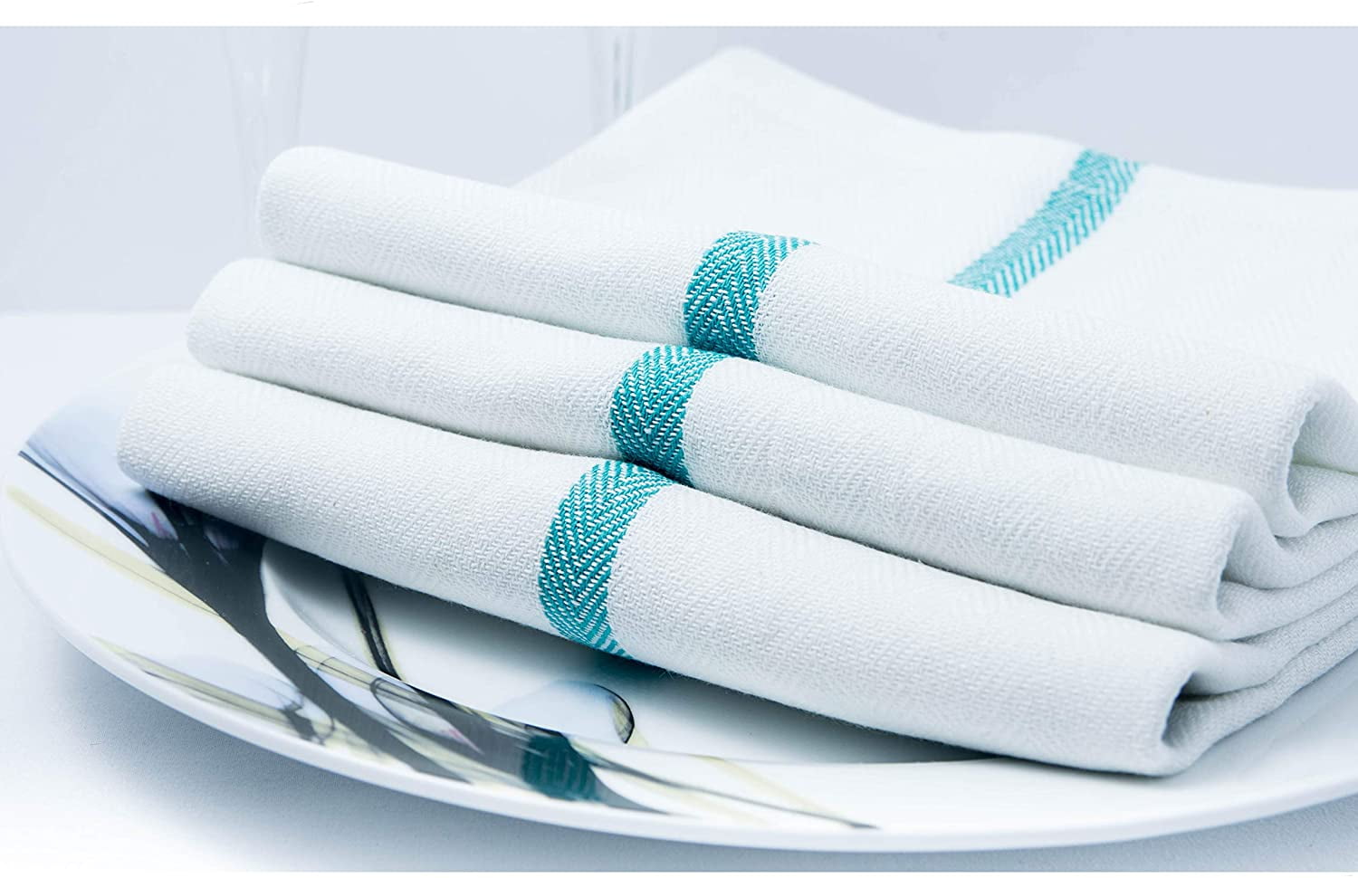 68cm x 45cm Pack of 6 Durable and Machine Washable Kitchen Towels for drying dishes Lint-Free HomeKnit Super Absorbent Tea Towels 100% Cotton Soft Fast Drying Waffle Dish Towels for Kitchen 