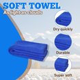 thumbnail image 3 of AUQ 10Pcs Microfiber Face Towels,Thickened Locked Edges Face Wash Cloth,Gentle Fluffy Texture Small Towels,Blue,9.84*9.84*0.39in, 3 of 7