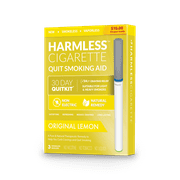 Harmless Cigarette Alternative Quit Smoking Aid Original Lemon Flavor - 3 Pack