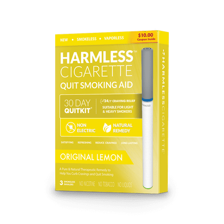 - 4 Week Quit Smoking Kit / Satisfying & Effective Stop Smoking Remedy / Includes FREE Quit Smoking Support Guide / Harmless Cigarette.