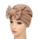 thumbnail image 5 of Sonducket Gorro turbante con lazo grande para mujer, gorros suaves y a la moda para mujer, gorro turbante liso musulmán Accesorio para el cabello Rosa claro, 5 of 6