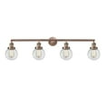thumbnail image 2 of Innovations Lighting  Beacon 4 Light 42" Bath Vanity Light Clear/Antique Copper, 2 of 5