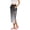 Black, variant on Women's Tear Away Breakaway Capri Pants Post Recovery Knee Ankle Replacement Adaptive Tape Wide Leg
