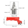 thumbnail image 2 of Uxcell 1/4 Inch Track Spikes Sports Shoes Replacement Spikes with Spike Wrench Silver 50 Pack, 2 of 6