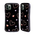 thumbnail image 1 of Head Case Designs Officially Licensed Haroulita Patterns 2 Hearts Hybrid Case Compatible with Apple iPhone 11 Pro Max, 1 of 7
