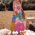 thumbnail image 2 of Nostalgic Vintage Floral Fine Art Sleeveless Dress Summer Dress Woman 2025, 2 of 7