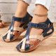 thumbnail image 4 of MKLEKYY Sandalias Ortopédicas para Mujer, Zapatos de Verano Con Velcro, Informales, Con Punta Abierta, Cómodos, para Playa, 4 of 4