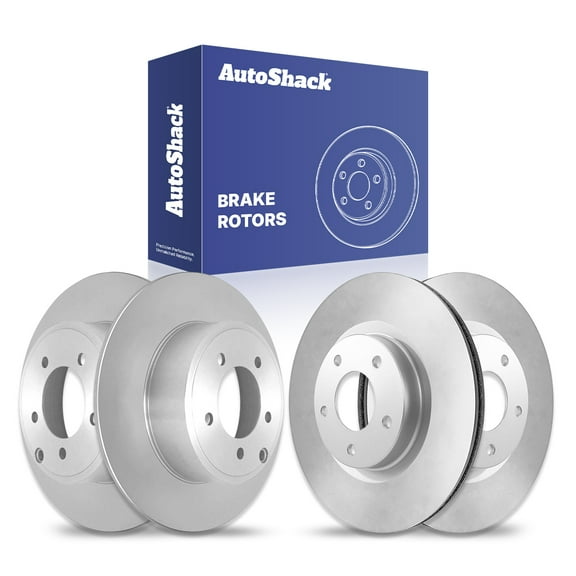 AutoShack Front & Rear Brake Rotors for Jeep, Dodge & Chrysler, Patriot 2007-2017 Compass 2007-2017 Avenger 2008-2014 200 2011-2014 Caliber 2007-2012, FWD AWD 4WD L4 1.8L 2.0L 2.4L V6 2.7L 3.5L 3.6L