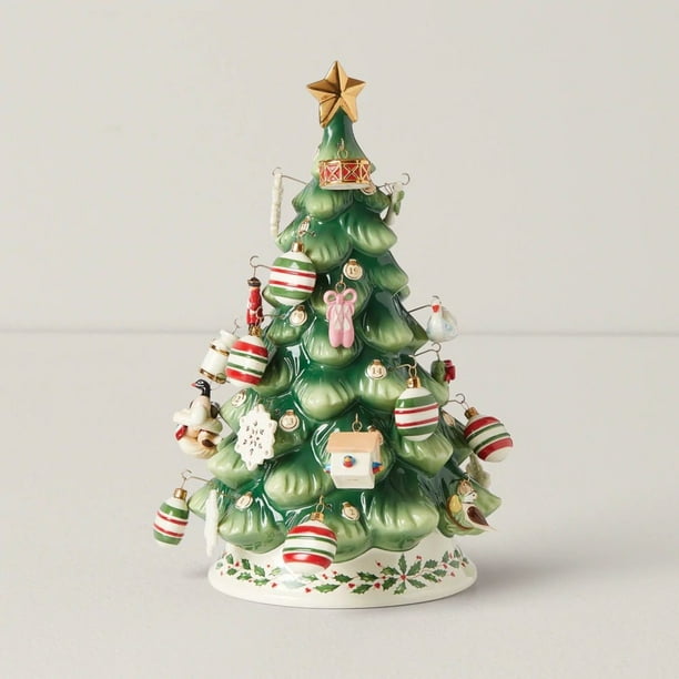 lenox treasured traditions lighted tree figurine