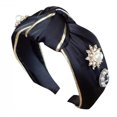 thumbnail image 4 of Womens Crystal Headband Fabric Hairband Head Wrap Hair Band Accessories, 4 of 9