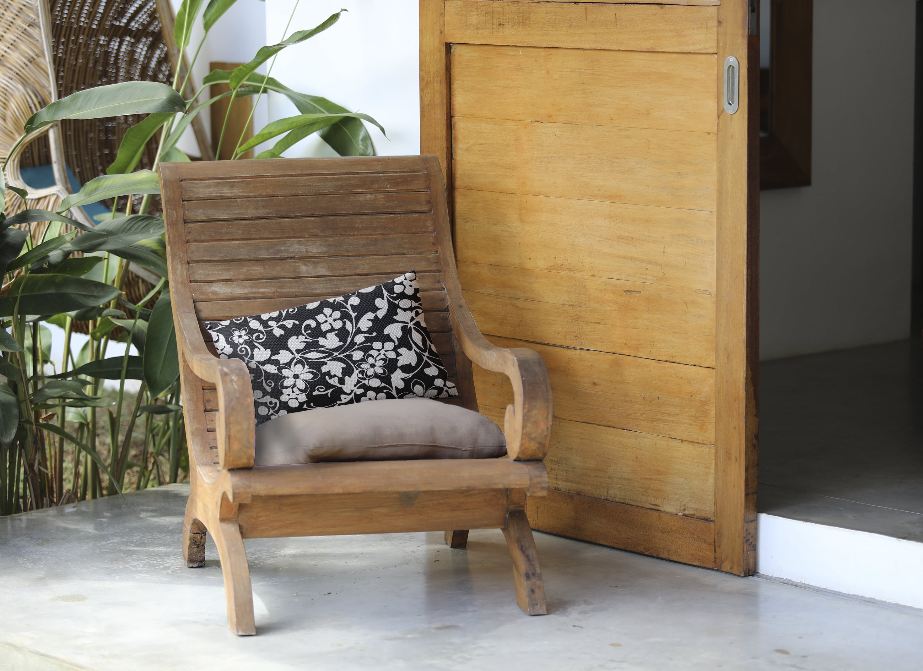 E by Design Evelyn Indoor/Outdoor Lumbar Throw Pillow