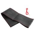thumbnail image 2 of Funda de Cuero para Volante de 38mm Kit de Hilo y Agujas de Grabado Diy Decoración de Interiores negro rojo para Funda de Volante de 15 Pulgadas Protección de Cuero Diy ANGGREK  Otros, 2 of 8