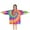 Colorful Rainbow Tie, variant on Colorful Striped Pattern Blanket Hoodies for Kids 6-13YR Oversize Wearable Blanket Hoodies for Boys Girls Teens