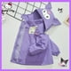 thumbnail image 1 of Sanrioed Kuromi Cinnamoroll Y2K Anime Outdoors Jacket High-Quality Cotton Kid Hooded Casual Warm Thicken Outdoors Windbreaker, 1 of 5