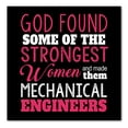 thumbnail image 1 of DistinctInk Custom Bumper Sticker - 10" x 10" Decorative Decal - Black Background - Strongest Women are Mechanical Engineers, 1 of 2