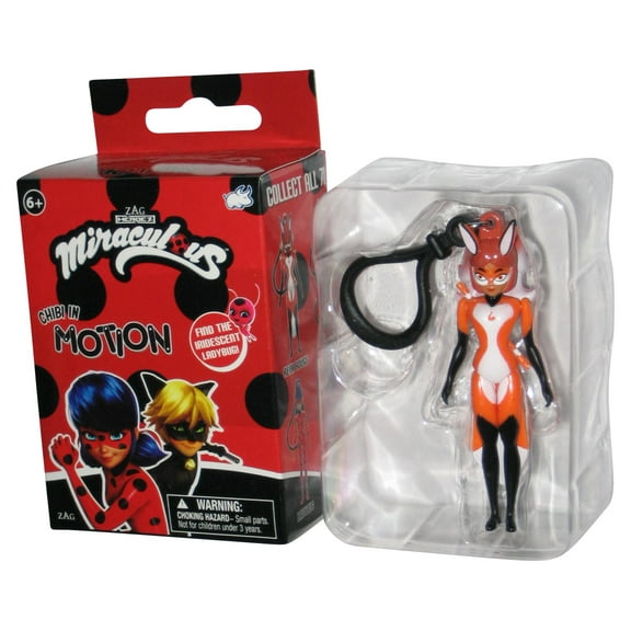 Miraculous Ladybug In Motion Bullsitoy Rena Rouge 3-Inch Mini Figure Keychain