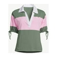 thumbnail image 5 of Free Assembly Women's Tie Sleeve Polo Top, 5 of 6