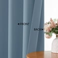 thumbnail image 4 of MKHILL Vela Mineral Short Blackout Curtains 24 Inch Length 2 Panels, Room Darkening Thermal Insulated Rod Pocket Small Tier Curtains for Kitchen Bathroom Camper RV, Each 30"W x 24"L, Mineral, 4 of 10
