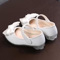 thumbnail image 4 of Toddler Little Girls Bowknot Mary Jane Ballerina Shoes Wedding Bridesmaids Glitter Party Dress Princess Shoes, 4 of 5