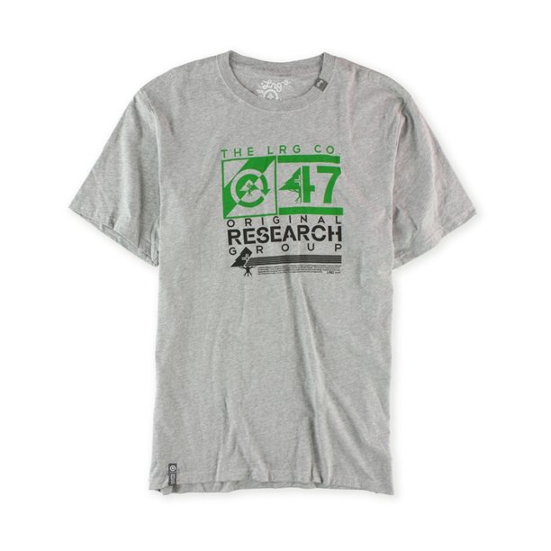 LRG Camiseta gráfica con logotipo de investigación original para hombre, gris, XXL LRG Camiseta gráfica