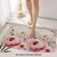 thumbnail image 3 of Pink White Spring Floral Door Mat&nbsp;Indoor Outdoor Entrance, Non Slip Small Rug for Kitchen Bathroom Entryway Rug, Vintage Flowers Watercolor Washable Doormat Floor Mat 16x24 Inch, 3 of 8