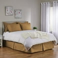 thumbnail image 2 of Tailored Bed Skirt - 21 inch Drop, Gold, Twin XL Dorm Bedskirt with Split Corners (Available in 14 Colors) Blissford, 2 of 7