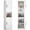 White (bathroom cabinet), variant on Marcree 67" Slim Storage Cabinet, Metal Bathroom Cabinet with 2 Doors & 6 Shelves, Standing Pantry Cabinets Cupboard for Kitchen,Dining Room,Living Room-Assembly Required(White)