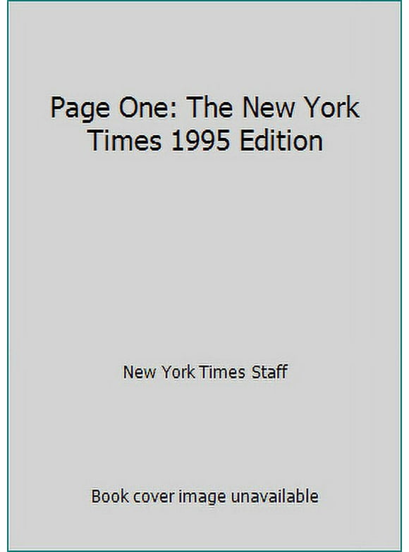Pre-Owned Page One: The New York Times (Hardcover) 0883659069 9780883659069
