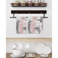 thumbnail image 3 of Pink Grey Abstract Kitchen Dish Towels for Drying Dishes Set of 2, Modern Minimalist Smear Art Waffle Weave Microfiber Hand Tea Bathroom Towels Quick Dry & Absorbent Towel 15.7x23.6, 3 of 7
