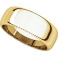 thumbnail image 5 of 7mm Half Round Band in 14k Yellow Gold - Size 10, 5 of 9