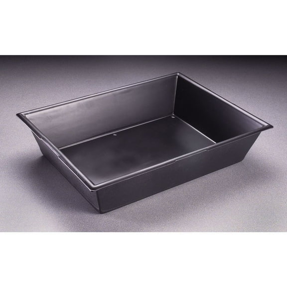 HUBERT Product Tray with Drain Holes Black Plastic - 16" L x 12" W x 3 1/2 H