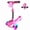Pink, variant on 3 Wheel Electric Scooter for Kids Ages 3-10, w/Storage Basket, LCD Screen, Full Body Lights Up, Wide Deck, 5Mph Safe Speed, 90min Riding, Balance Foldable Kick Scooter for Boys & Girls, Black