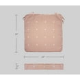 thumbnail image 2 of FBTS Prime 18x18 inch All-Weather Pink Dot Outdoor Seat Pads, Pack of 2, 2 of 7