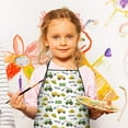 thumbnail image 2 of Cartoon Tractors Hats White Pattern Kids Aprons for Girls and Boys,Adjustable Neck Strap Toddler Aprons for Kids Cooking Baking, 2 of 5