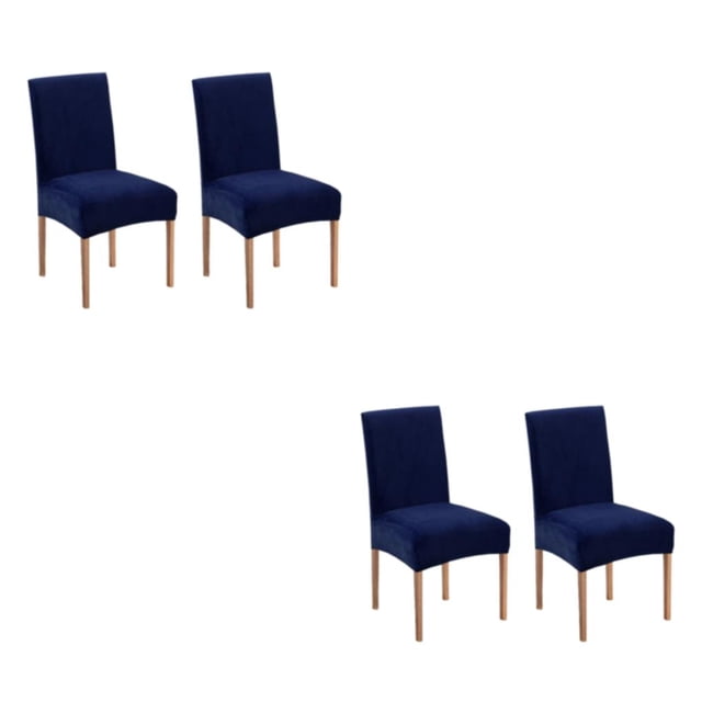 relayinert 1/2/3 2pcs/set High-end Texture Chair Cover For Elegant Dining Setting No Displacement Navy 2 pcs 2PCS
